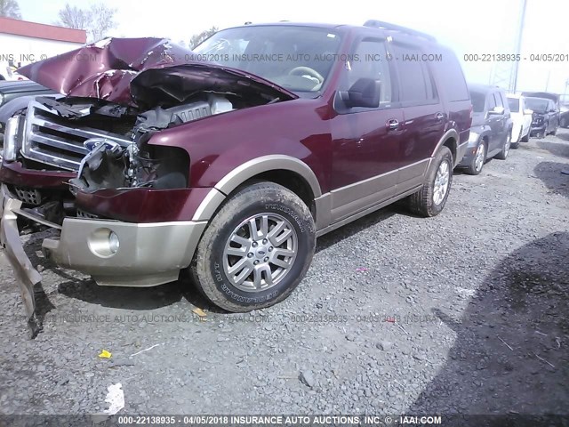 1FMJU1H53DEF11284 - 2013 FORD EXPEDITION XLT/KING RANCH MAROON photo 2