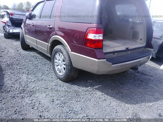 1FMJU1H53DEF11284 - 2013 FORD EXPEDITION XLT/KING RANCH MAROON photo 3