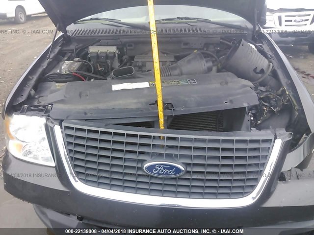 1FMFU16585LA49195 - 2005 FORD EXPEDITION XLT BLACK photo 10