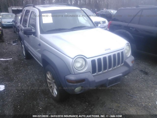 1J4GL48K02W324563 - 2002 JEEP LIBERTY SPORT SILVER photo 1