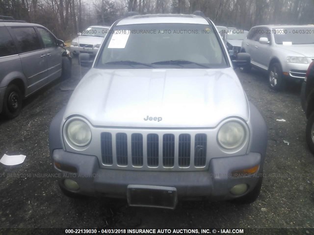 1J4GL48K02W324563 - 2002 JEEP LIBERTY SPORT Gümüş foto 6