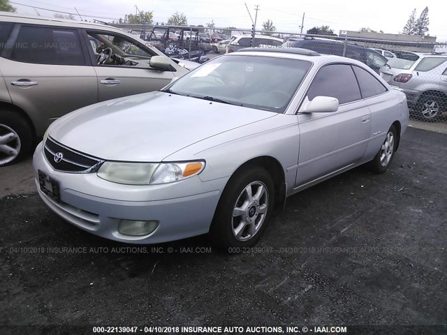 2T1CF22P71C537487 - 2001 TOYOTA CAMRY SOLARA SE/SLE ვერცხლისფერი ფოტო 2