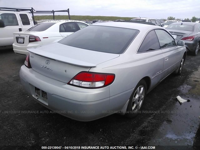 2T1CF22P71C537487 - 2001 TOYOTA CAMRY SOLARA SE/SLE SILVER photo 4