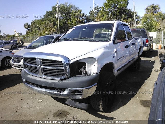 1D7KS28C56J213810 - 2006 DODGE RAM 2500 ST/SLT WHITE photo 2