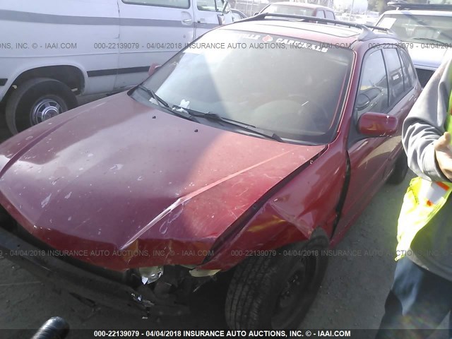 JM1BJ246121466940 - 2002 MAZDA PROTEGE PR5 红色 照片 2