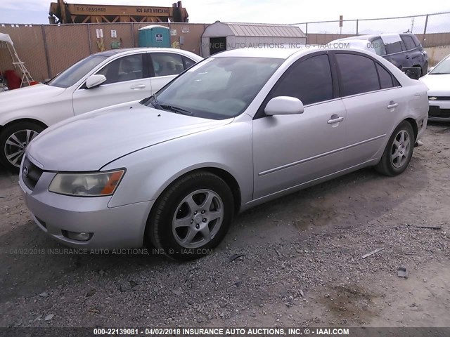 5NPEU46F57H189447 - 2007 HYUNDAI SONATA SE/LIMITED SILVER photo 2