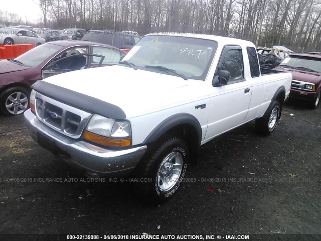 1FTZR15X8YTB19031 - 2000 FORD RANGER SUPER CAB WHITE photo 2