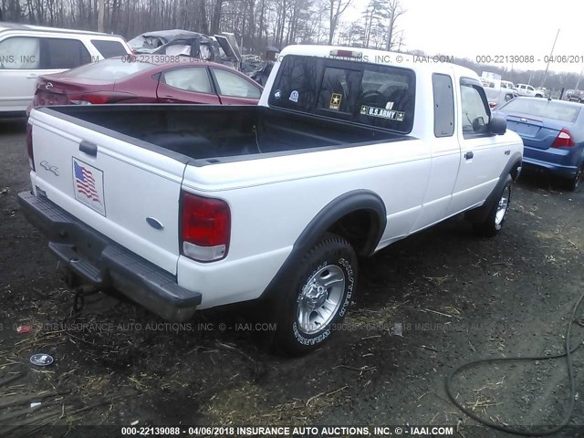 1FTZR15X8YTB19031 - 2000 FORD RANGER SUPER CAB WHITE photo 4