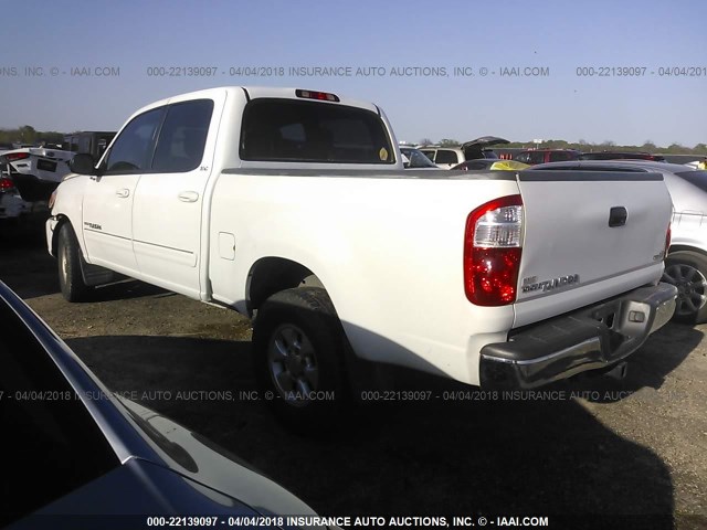 5TBET34146S543254 - 2006 TOYOTA TUNDRA DOUBLE CAB SR5 WHITE photo 3