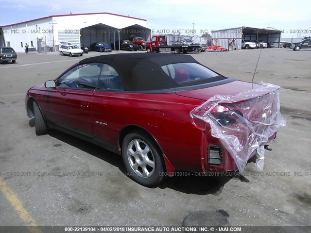 2T1FF28P12C578333 - 2002 TOYOTA CAMRY SOLARA SE/SLE 红色 照片 3