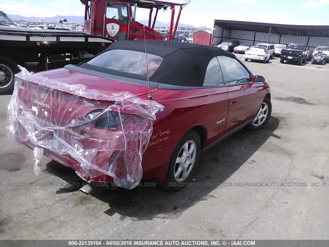 2T1FF28P12C578333 - 2002 TOYOTA CAMRY SOLARA SE/SLE 红色 照片 4