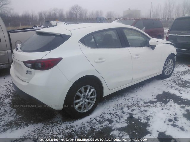 JM1BM1L77E1162110 - 2014 MAZDA 3 TOURING WHITE photo 4