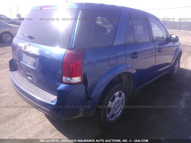 5GZCZ33D66S856501 - 2006 SATURN VUE BLUE photo 4