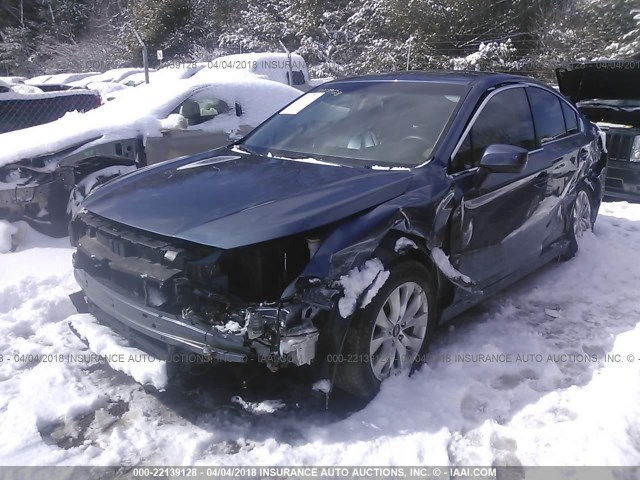 4S3BNAC63G3048262 - 2016 SUBARU LEGACY 2.5I PREMIUM BLUE photo 6