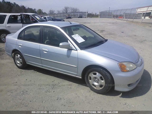 JHMES95643S012970 - 2003 HONDA CIVIC HYBRID Light Blue photo 1