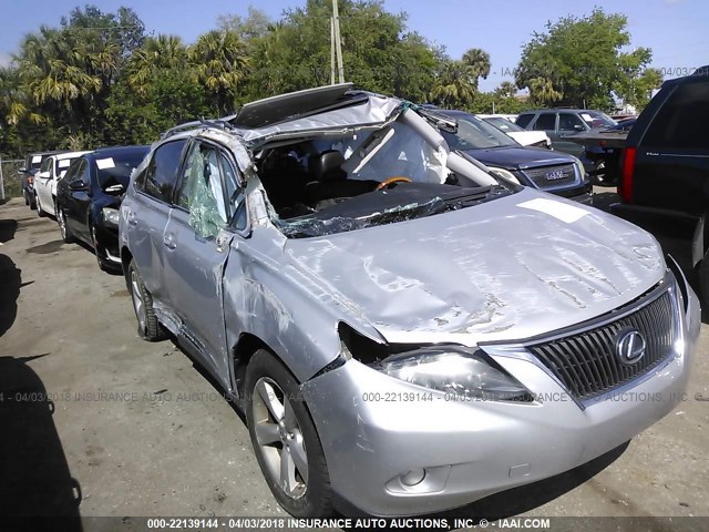 2T2ZK1BA0BC046400 - 2011 LEXUS RX 350 SILVER photo 6