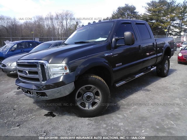 1FTWW31P45EA20767 - 2005 FORD F350 SRW SUPER DUTY BROWN photo 2