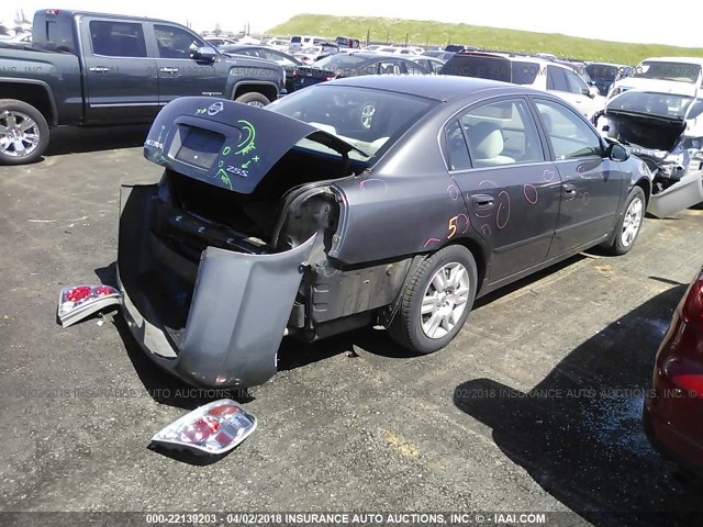 1N4AL11D96N416262 - 2006 NISSAN ALTIMA S/SL GRAY photo 4