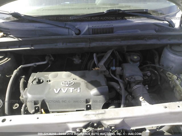 JTLKT324940134405 - 2004 TOYOTA SCION XB GRAY photo 10