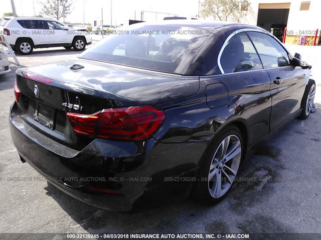 WBA4Z1C50JEC60682 - 2018 BMW 430I BLACK photo 4