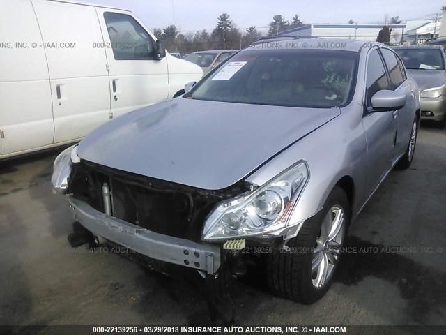 JN1CV6AP3CM627417 - 2012 INFINITI G37 SPORT SILVER photo 2