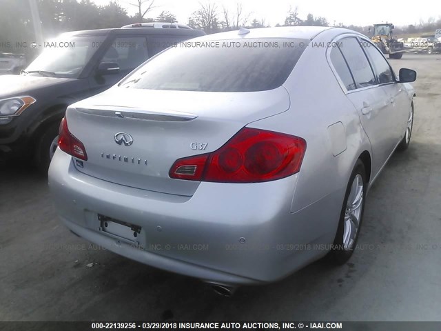 JN1CV6AP3CM627417 - 2012 INFINITI G37 SPORT SILVER photo 4