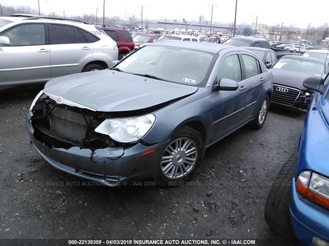 1C3LC56K17N528691 - 2007 CHRYSLER SEBRING TOURING BLUE photo 2