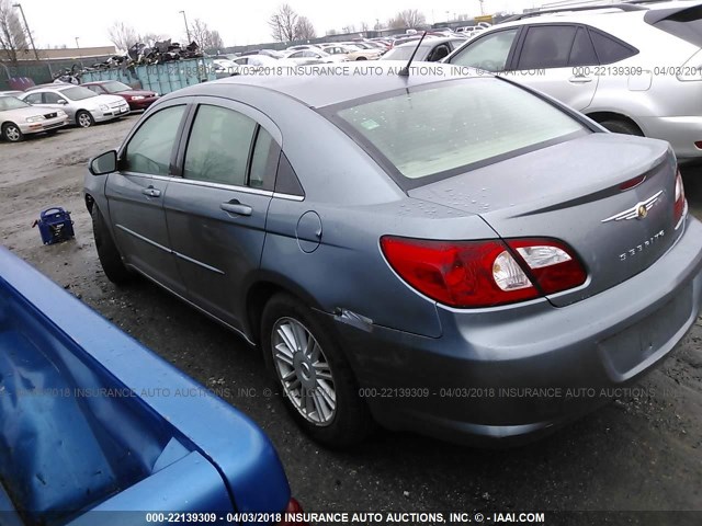 1C3LC56K17N528691 - 2007 CHRYSLER SEBRING TOURING BLUE photo 3