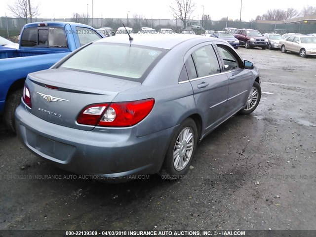 1C3LC56K17N528691 - 2007 CHRYSLER SEBRING TOURING BLUE photo 4