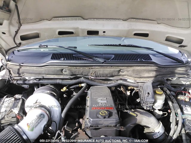 3D7KS28A38G115202 - 2008 DODGE RAM 2500 ST/SLT WHITE photo 10