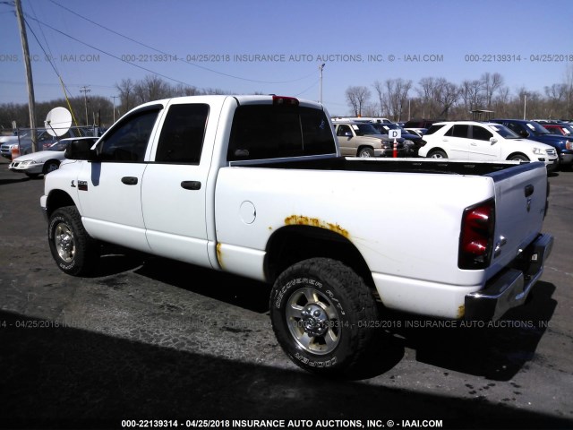 3D7KS28A38G115202 - 2008 DODGE RAM 2500 ST/SLT WHITE photo 3