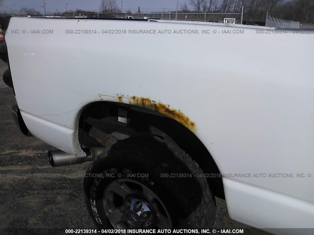 3D7KS28A38G115202 - 2008 DODGE RAM 2500 ST/SLT WHITE photo 6