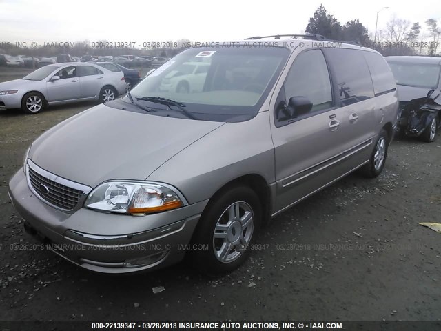 2FMDA524X2BB66664 - 2002 FORD WINDSTAR SE BEIGE photo 2