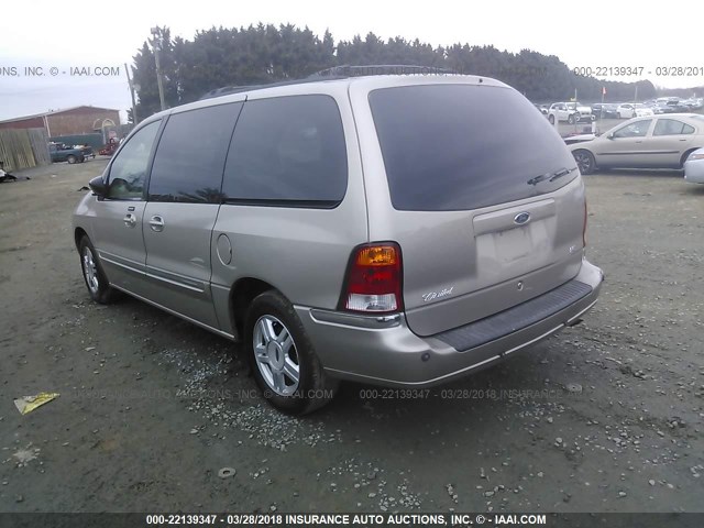 2FMDA524X2BB66664 - 2002 FORD WINDSTAR SE BEIGE photo 3