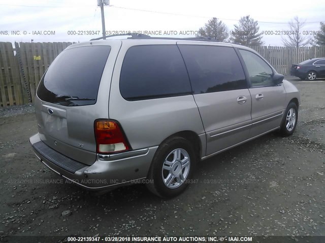 2FMDA524X2BB66664 - 2002 FORD WINDSTAR SE BEIGE photo 4