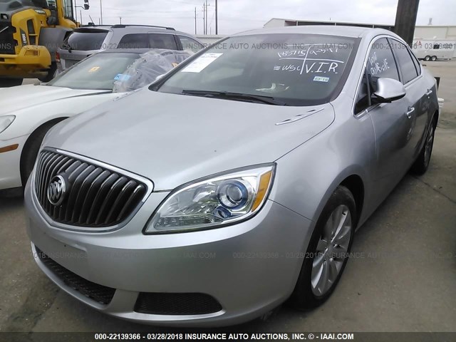 1G4PV5SK6G4185715 - 2016 BUICK VERANO 1SV SILVER photo 2