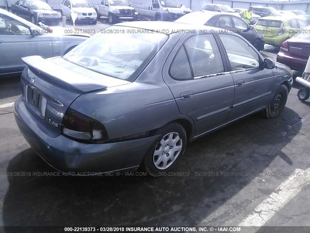 3N1CB51D4YL337889 - 2000 NISSAN SENTRA XE/GXE GRAY photo 4