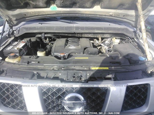 5N1AA08A96N718605 - 2006 NISSAN ARMADA SE/LE SILVER photo 10