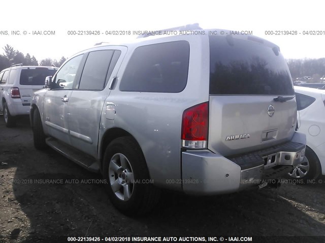 5N1AA08A96N718605 - 2006 NISSAN ARMADA SE/LE SILVER photo 3