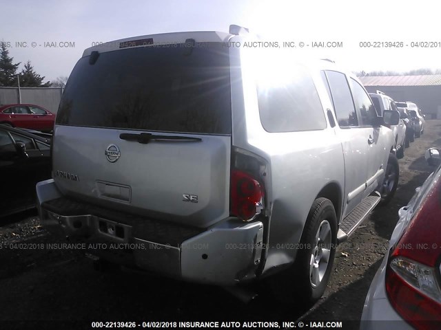 5N1AA08A96N718605 - 2006 NISSAN ARMADA SE/LE SILVER photo 4