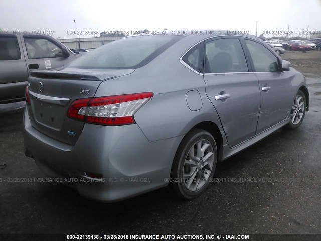 3N1AB7AP7EY291695 - 2014 NISSAN SENTRA S/SV/SR/SL GRAY photo 4