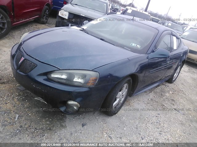 2G2WS522751308749 - 2005 PONTIAC GRAND PRIX GT BLUE photo 2