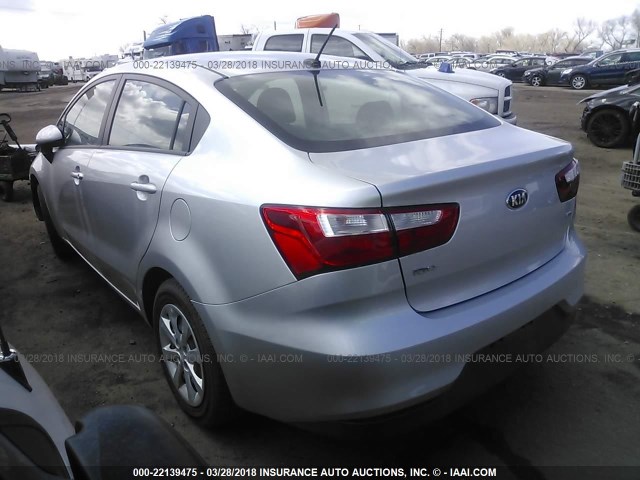 KNADM4A31G6692019 - 2016 KIA RIO LX SILVER photo 3