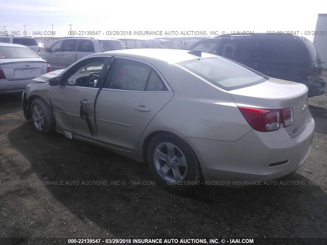 1G11B5SL8FF162637 - 2015 CHEVROLET MALIBU LS 金色 照片 3