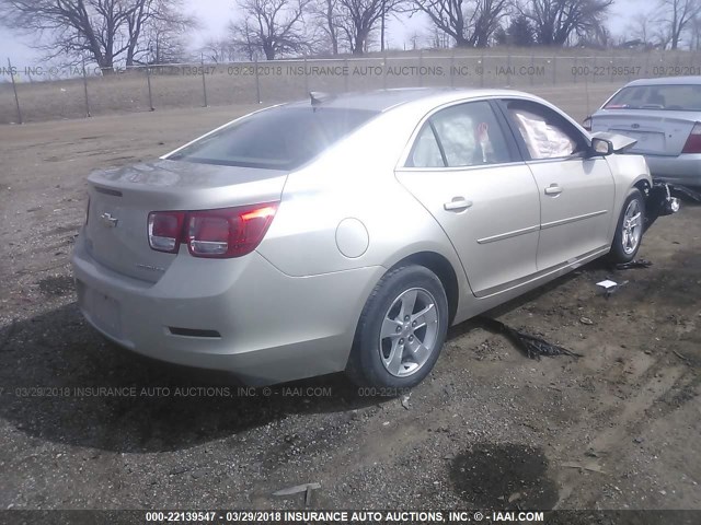 1G11B5SL8FF162637 - 2015 CHEVROLET MALIBU LS 金色 照片 4