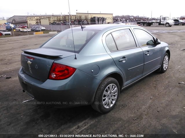 1G1AD5F55A7207638 - 2010 CHEVROLET COBALT 1LT TEAL photo 4