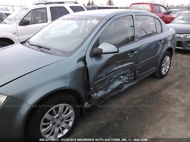 1G1AD5F55A7207638 - 2010 CHEVROLET COBALT 1LT TEAL photo 6