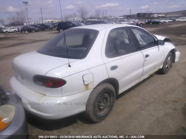 1G1JC524917120549 - 2001 CHEVROLET CAVALIER CNG WHITE photo 4