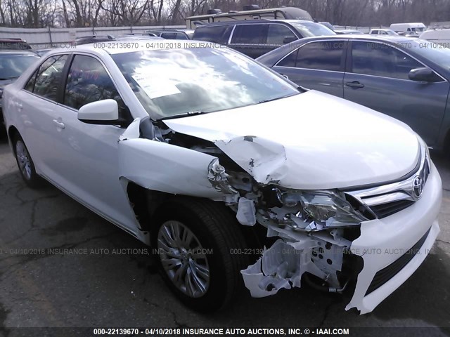 4T1BF1FK9DU233861 - 2013 TOYOTA CAMRY L/SE/LE/XLE WHITE photo 1