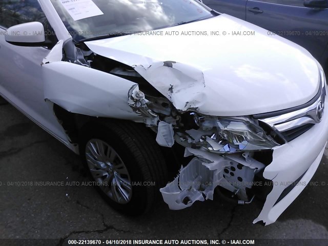 4T1BF1FK9DU233861 - 2013 TOYOTA CAMRY L/SE/LE/XLE WHITE photo 6